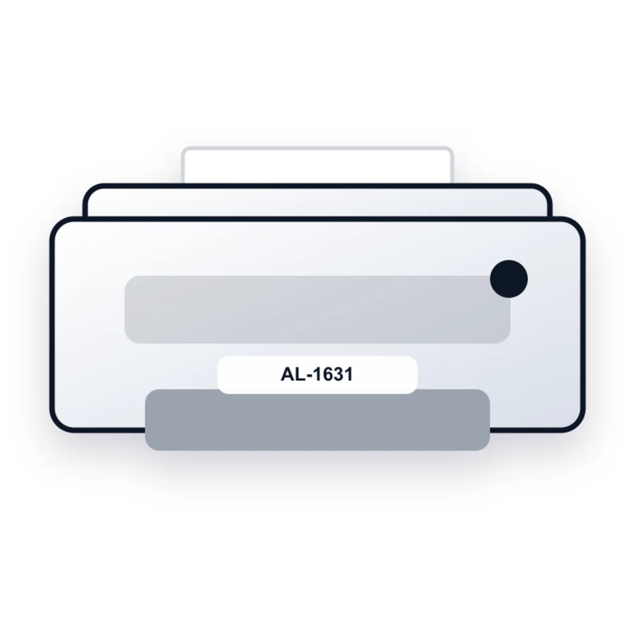 Sharp AL-1631 printer illustration