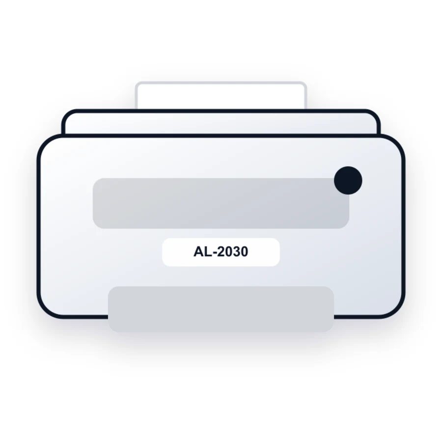 Sharp AL-2030 printer illustration