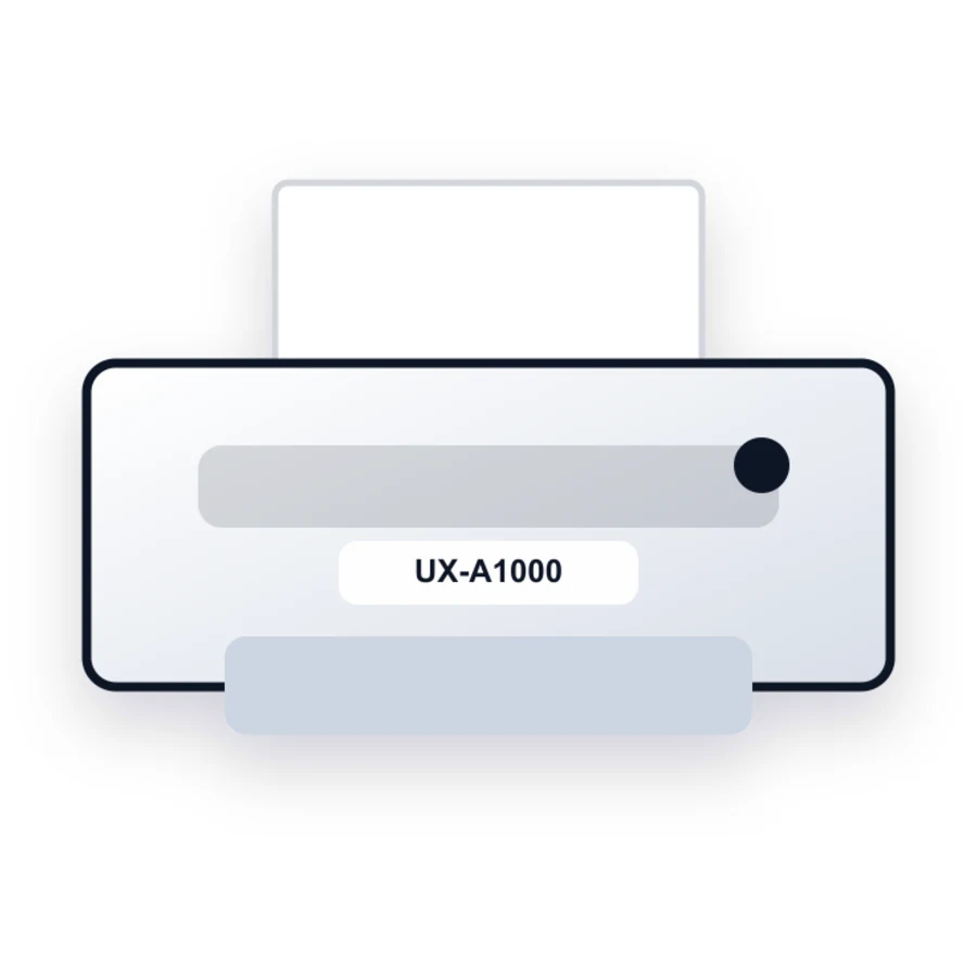 Sharp UX-A1000 printer illustration