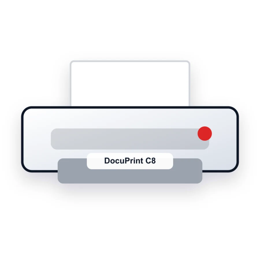 Xerox DocuPrint C8 printer illustration