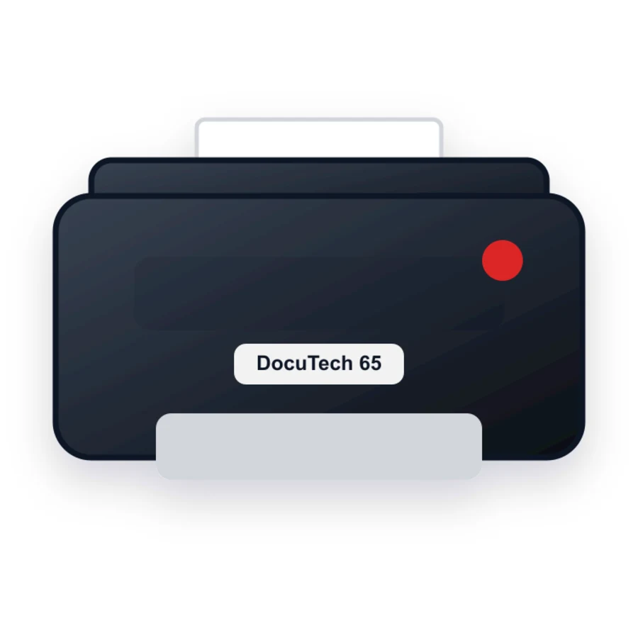 Xerox DocuTech 65 printer illustration