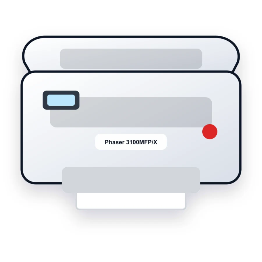 Xerox Phaser 3100MFP/X printer illustration