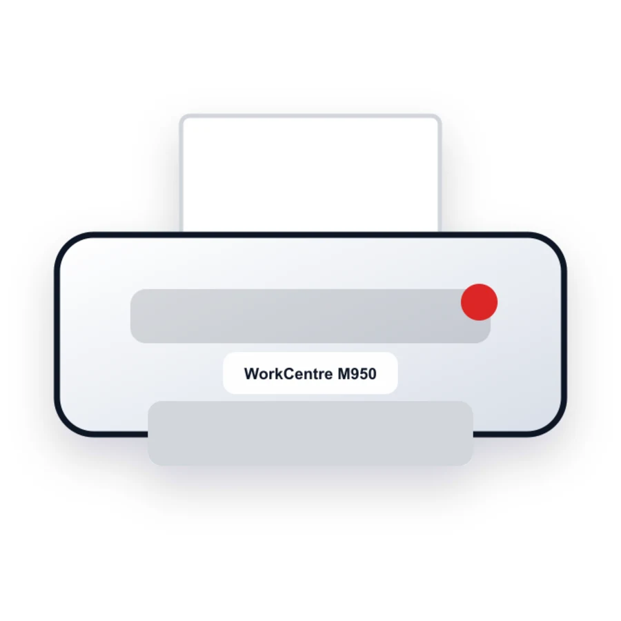 Xerox WorkCentre M950 printer illustration