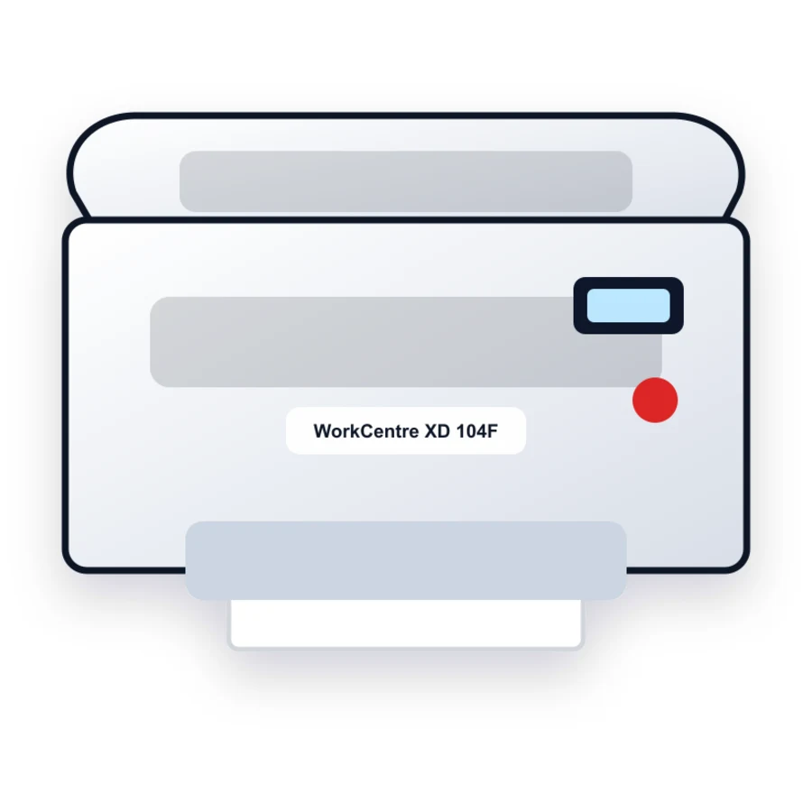 Xerox WorkCentre XD 104F printer illustration