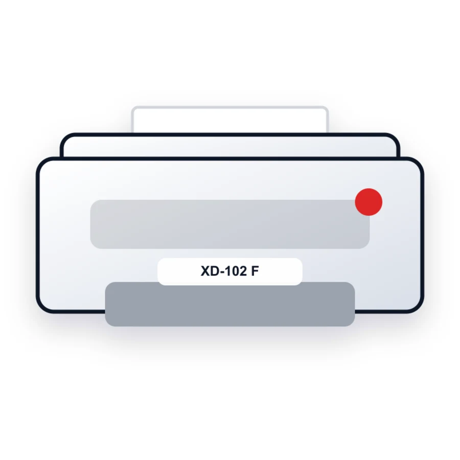 Xerox XD-102 F printer illustration