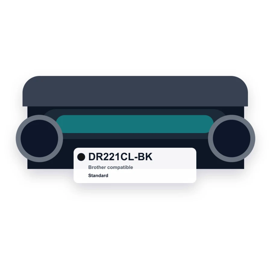 Brother DR221CL Drum Unit Black compatible toner