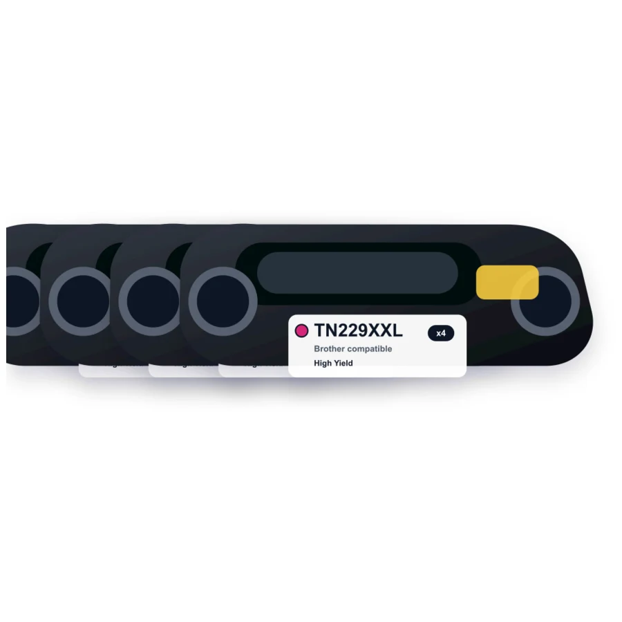 Brother TN229XXL 4 Combo compatible toner