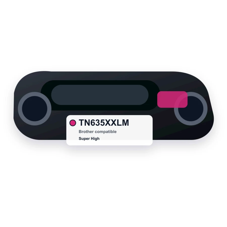 Brother TN635XXLM Magenta compatible toner