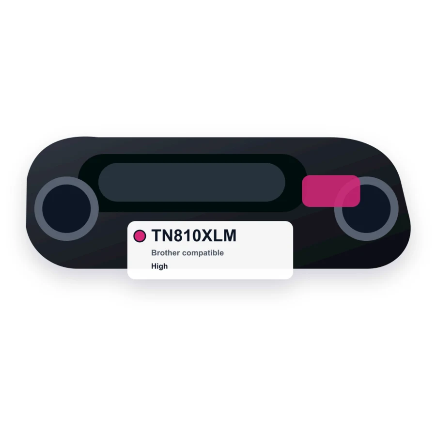 Brother TN810XLM Magenta compatible toner