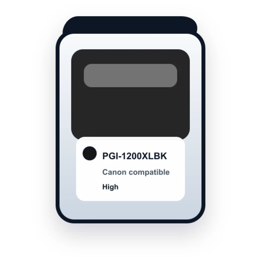 Canon PGI 1200XL Black compatible ink
