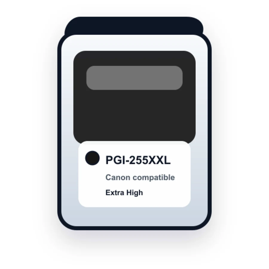 Canon PGI-255XXL Black Ink Cartridge - 8050B001 Extra High Yield compatible ink