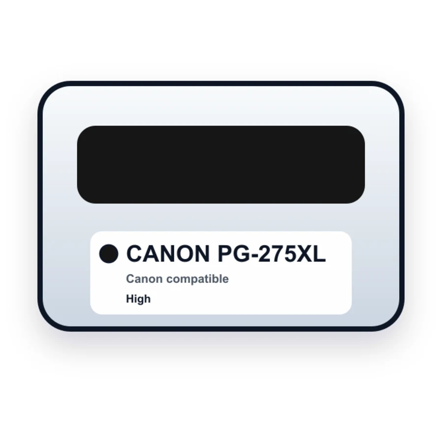 Replacement Canon 275XL Ink Cartridge - PG-275XL Black - High Yield compatible ink
