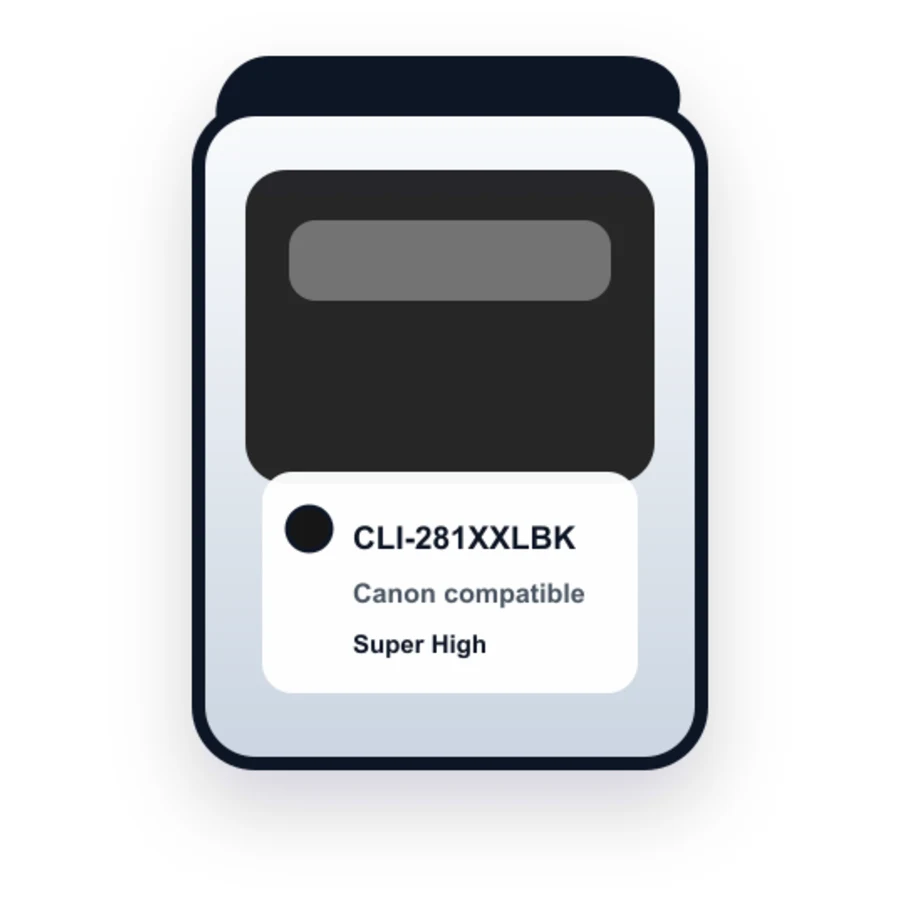 Canon CLI 281XXL Black compatible ink