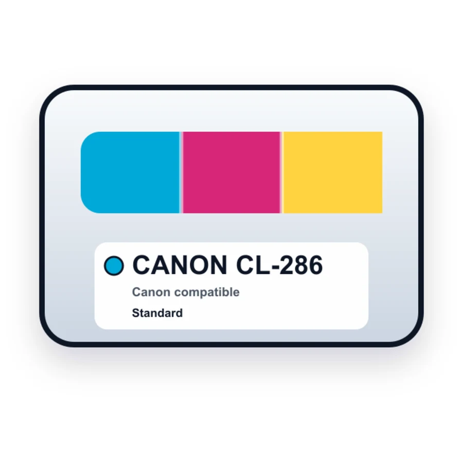 Replacement Canon 286 Ink Cartridge - CL-286 - Color compatible ink