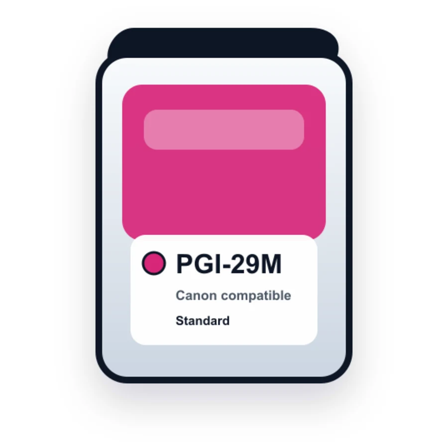 Canon PGI 29 PGI 29M Magenta compatible ink