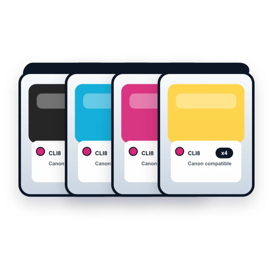 Canon CLI 8 4 Combo compatible ink