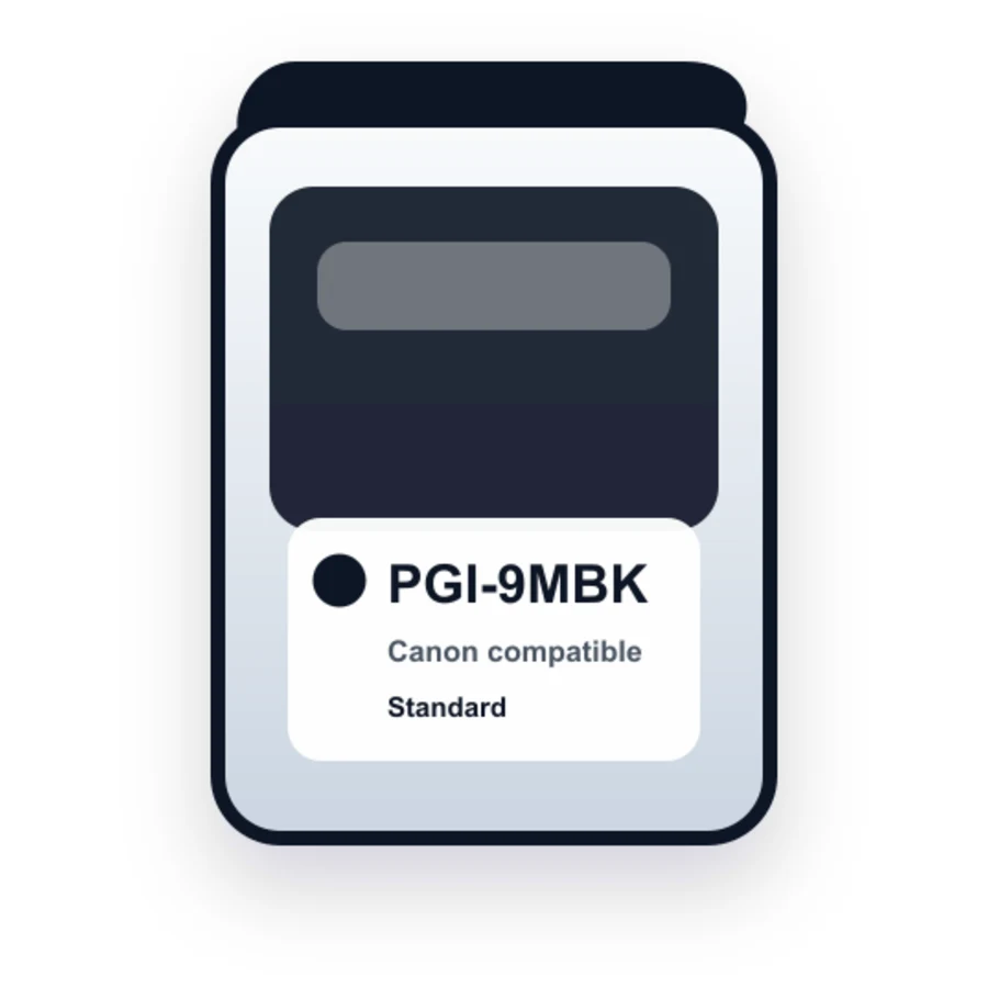 Canon PGI 9 PGI 9MBK Matte Black compatible ink
