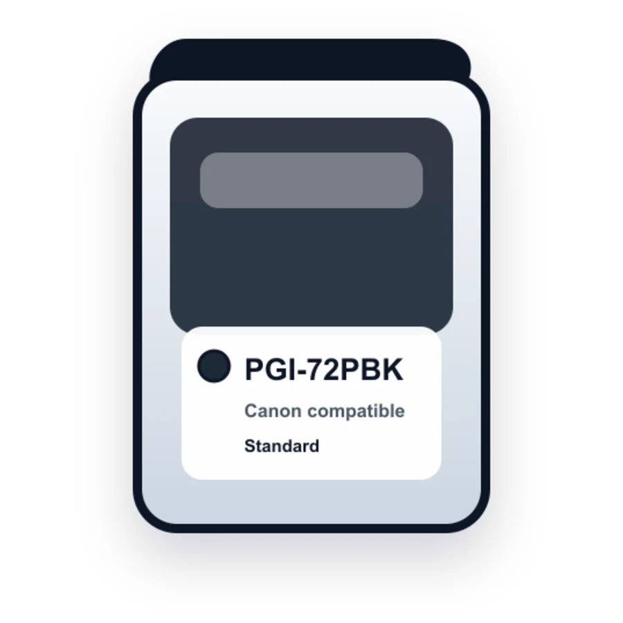 Canon PGI 72 PGI 72PBK Photo Black compatible ink