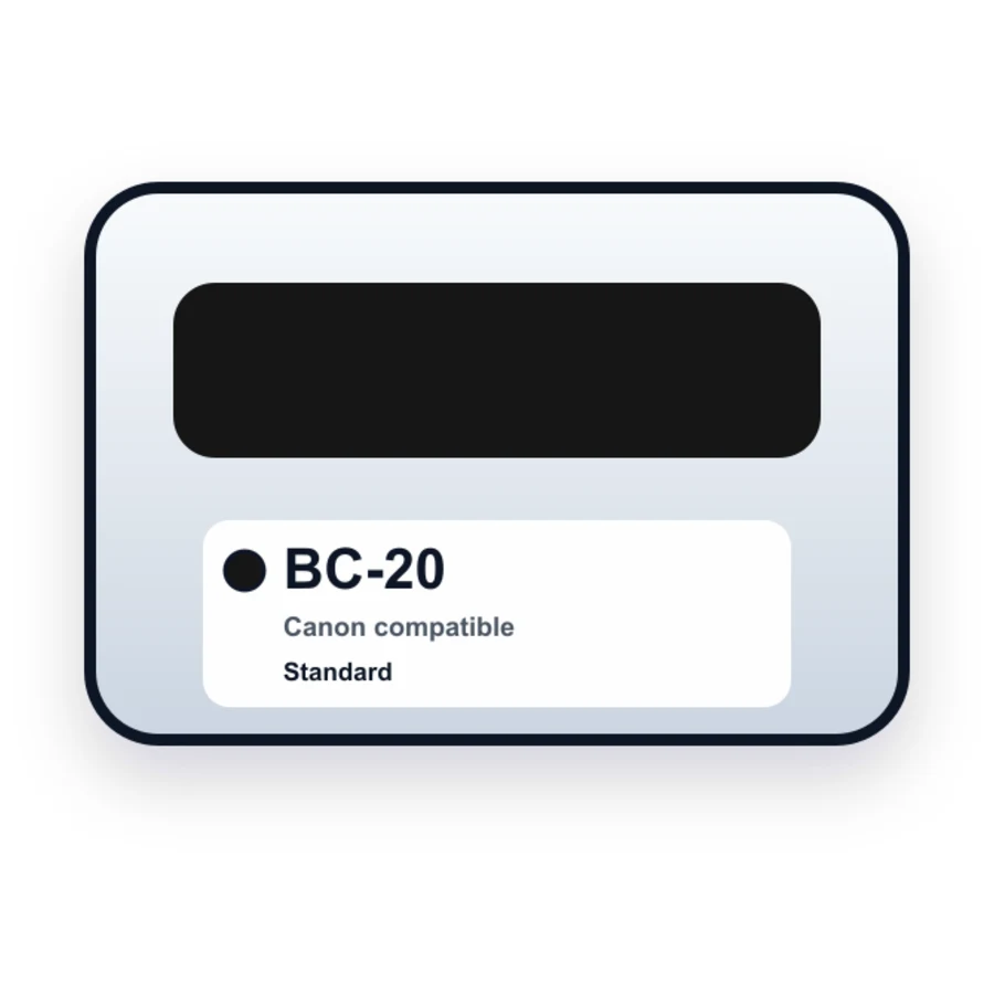 Replacement Canon BC-20 Ink Cartridge Black - 0895A003 compatible ink