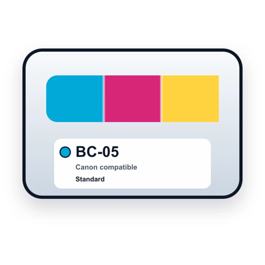 Replacement Canon BC-05 Ink Cartridge - Color compatible ink