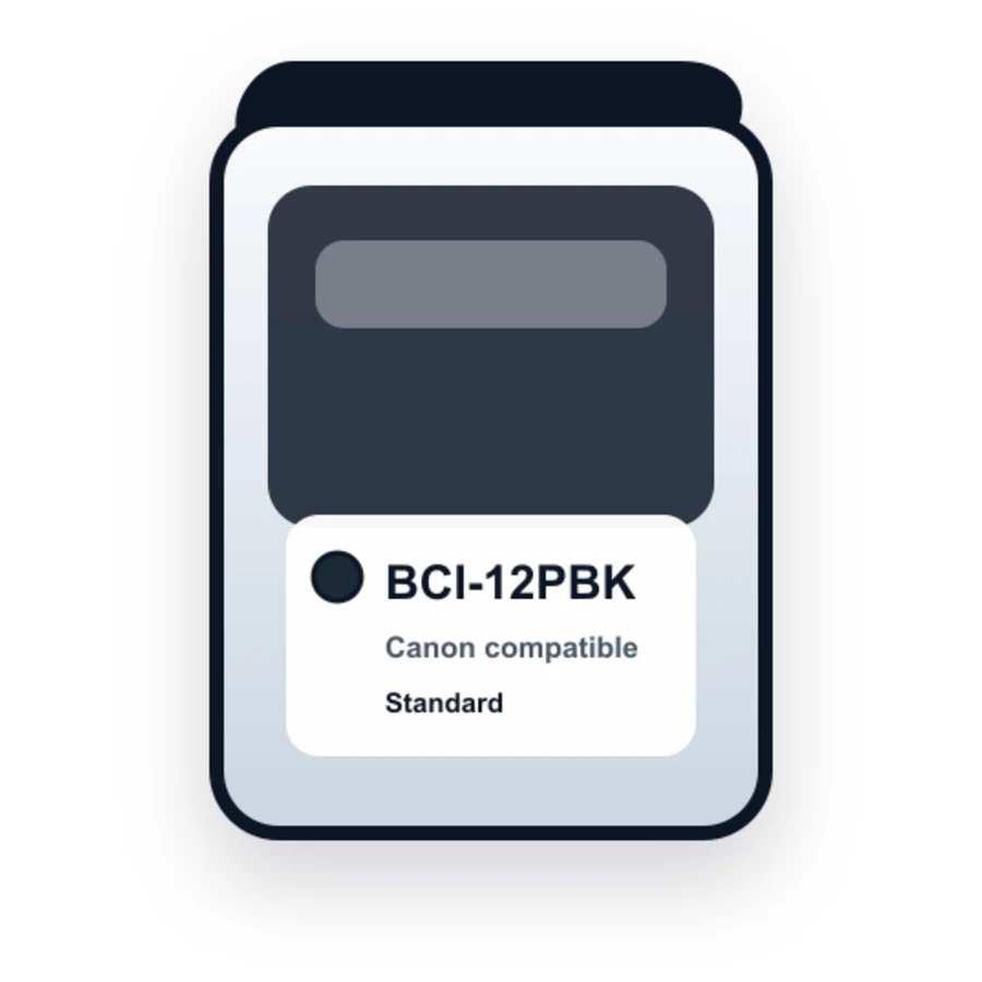 Canon BCI12 Photo Black Ink Cartridge - BCI-12PBK/0959A003AA compatible ink