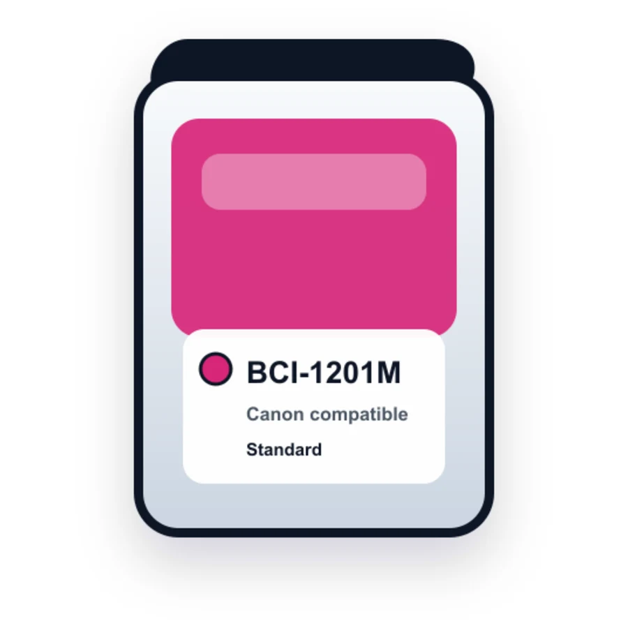 Canon Bci 1201M Magenta compatible ink