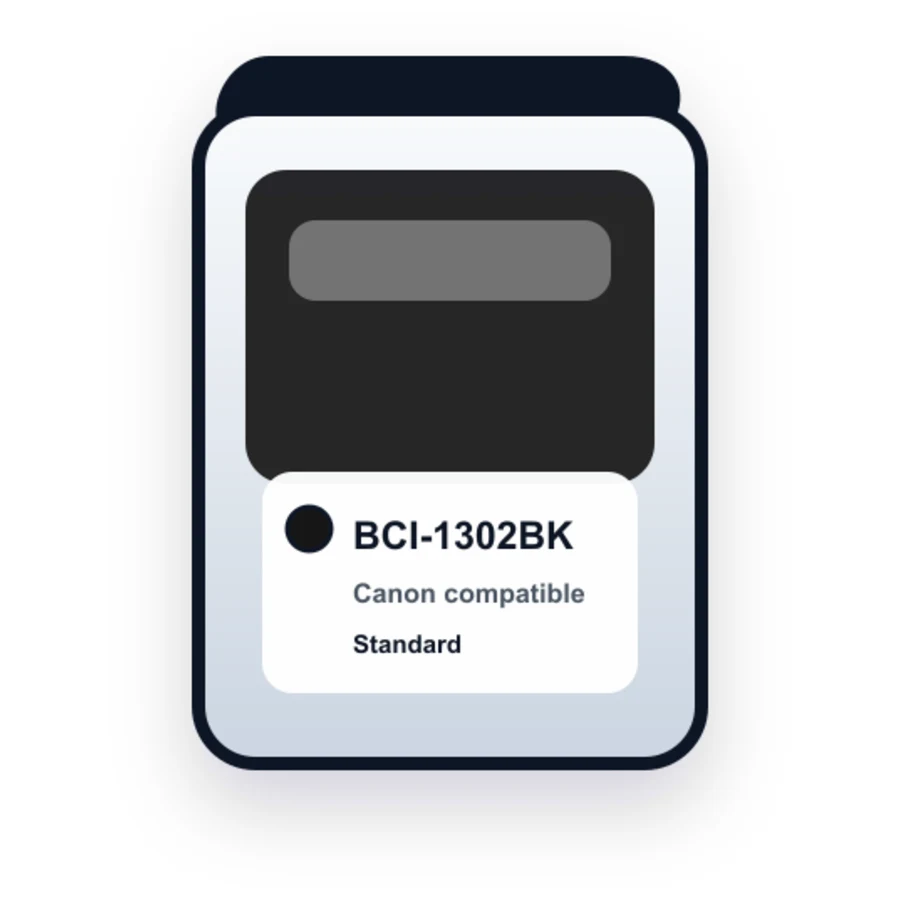 Canon Bci 1302BK Black compatible ink