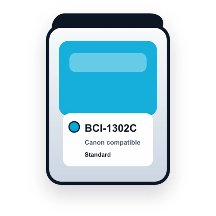 Canon Bci 1302C Cyan compatible ink