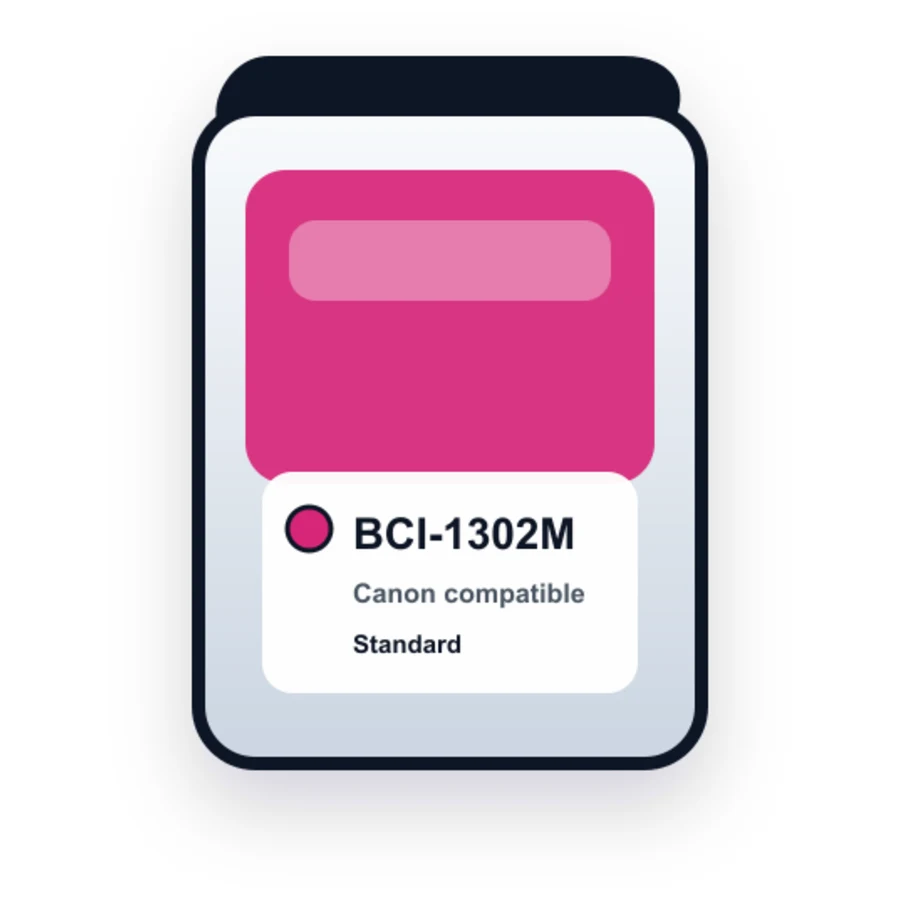 Canon Bci 1302M Magenta compatible ink