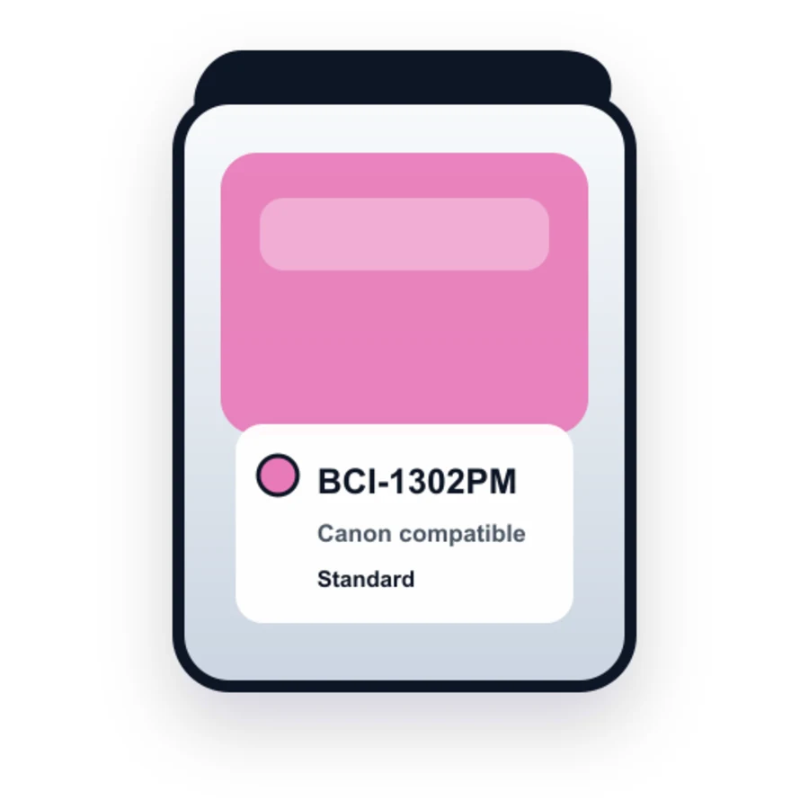 Canon Bci 1302PM Photo Magenta compatible ink