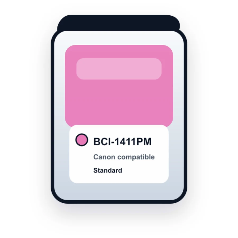Canon Bci 1411PM Photo Magenta compatible ink
