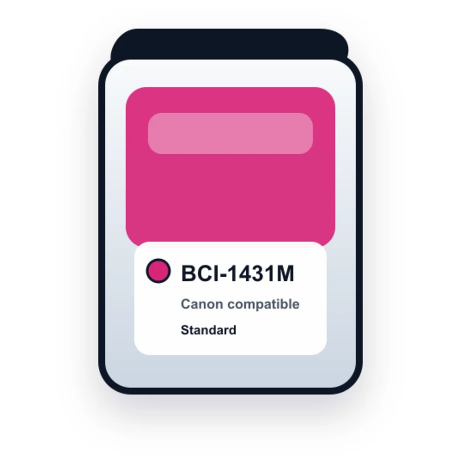 Canon Bci 1431M Magenta compatible ink