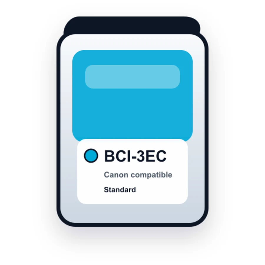 Canon Bci 3EC Cyan compatible ink