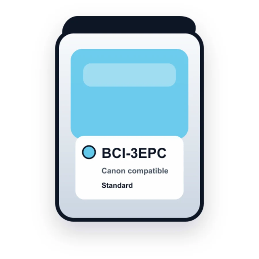 Canon Bci 3EPC Photo Cyan compatible ink