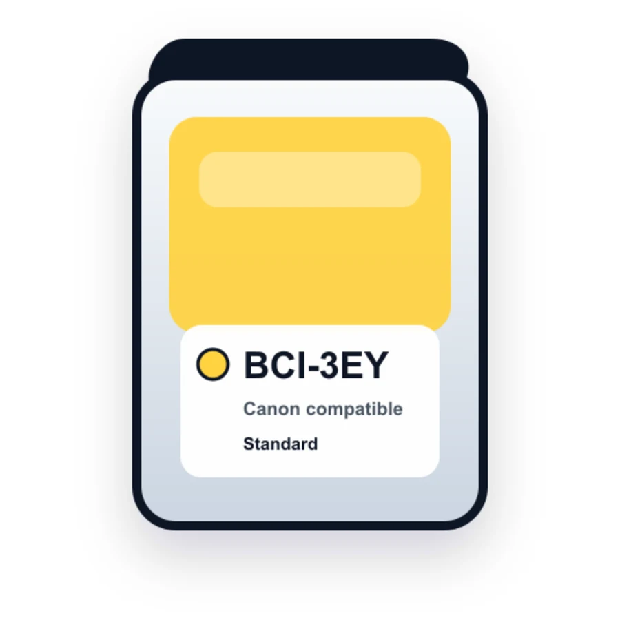 Canon Bci 3EY Yellow compatible ink