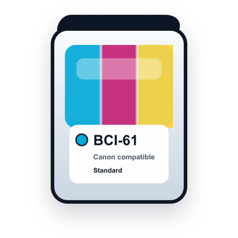 Canon BCI-61 Compatible Color BJ Ink Tank Cartridges compatible ink