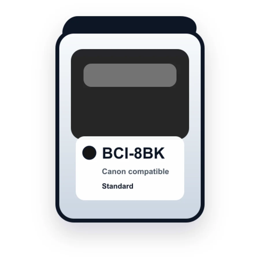 Canon Bci 8BK Black compatible ink