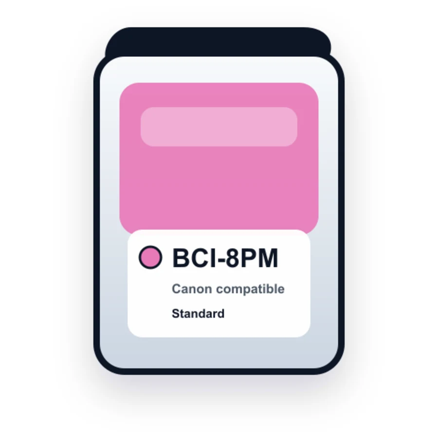 Canon Bci 8PM Photo Magenta compatible ink