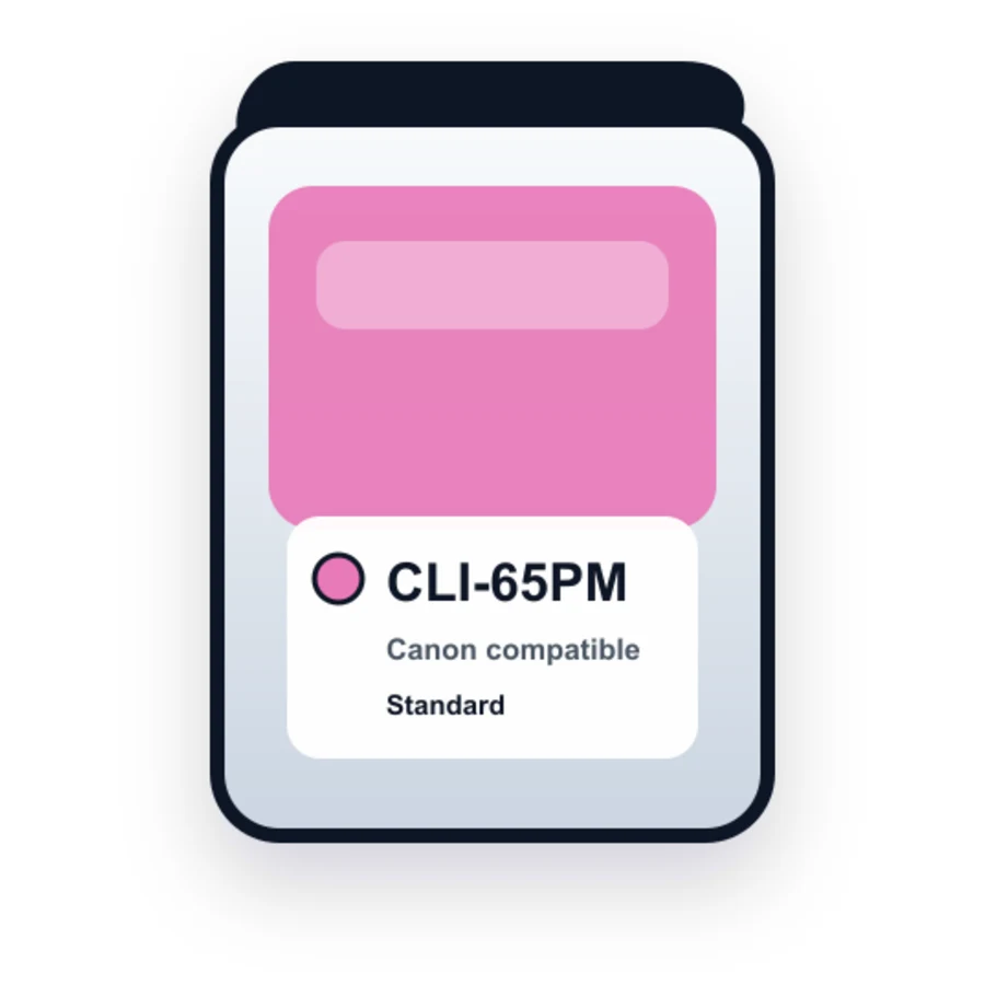 Canon CLI 65PM Photo Magenta compatible ink