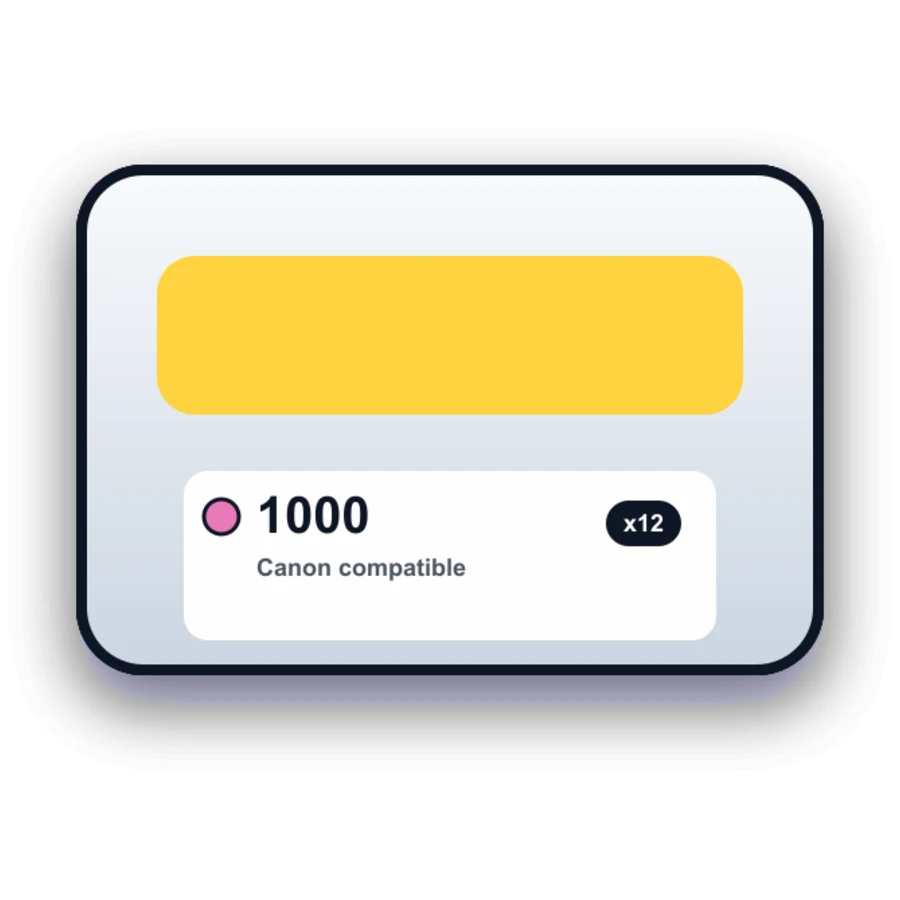 Canon Pfi 1000 12 Combo compatible ink