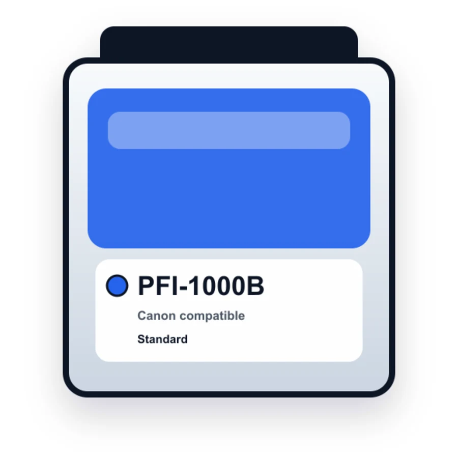 Canon Pfi 1000B Blue compatible ink
