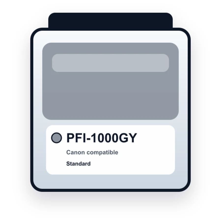 Canon Pfi 1000GY Gray compatible ink