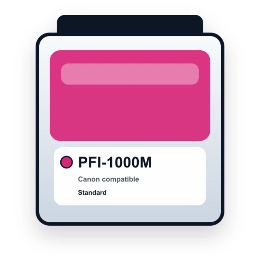 Canon Pfi 1000M Magenta compatible ink