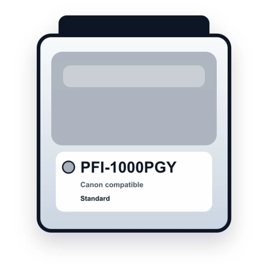 Canon Pfi 1000PGY Photo Gray compatible ink