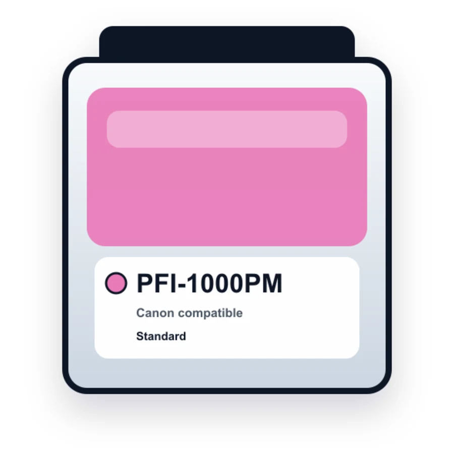 Canon Pfi 1000PM Photo Magenta compatible ink