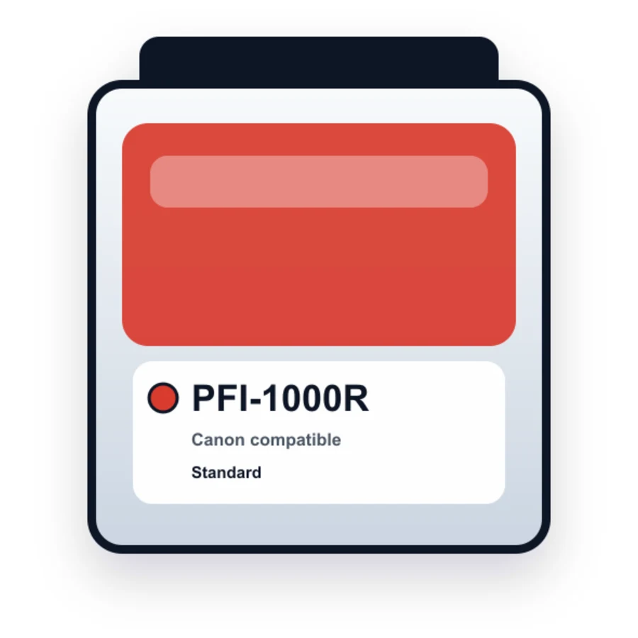 Canon Pfi 1000R Red compatible ink