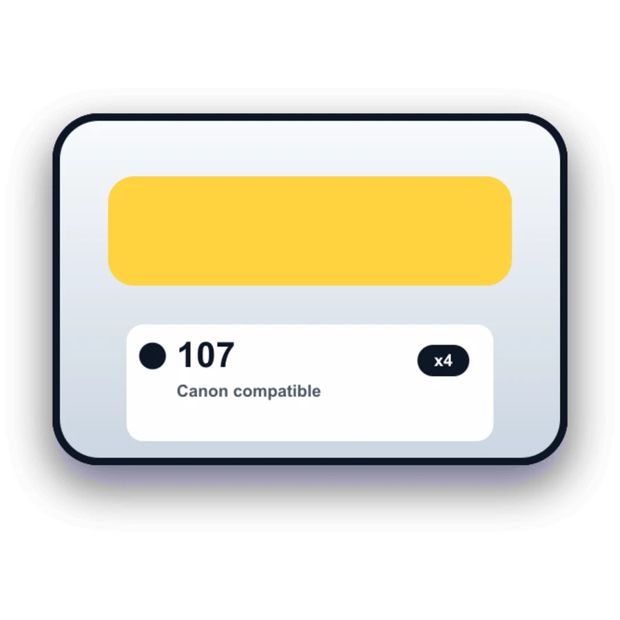 Canon Pfi 107 4 Combo compatible ink
