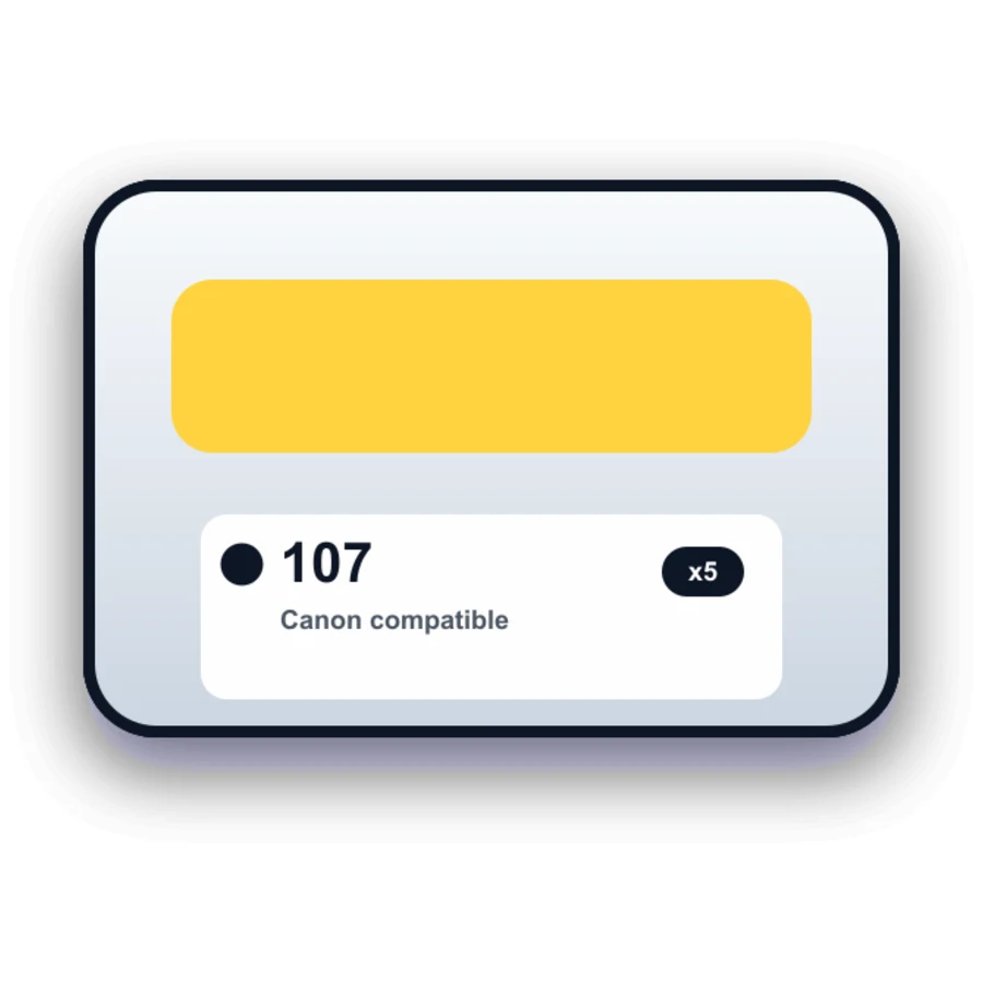 Canon Pfi 107 5 Combo compatible ink