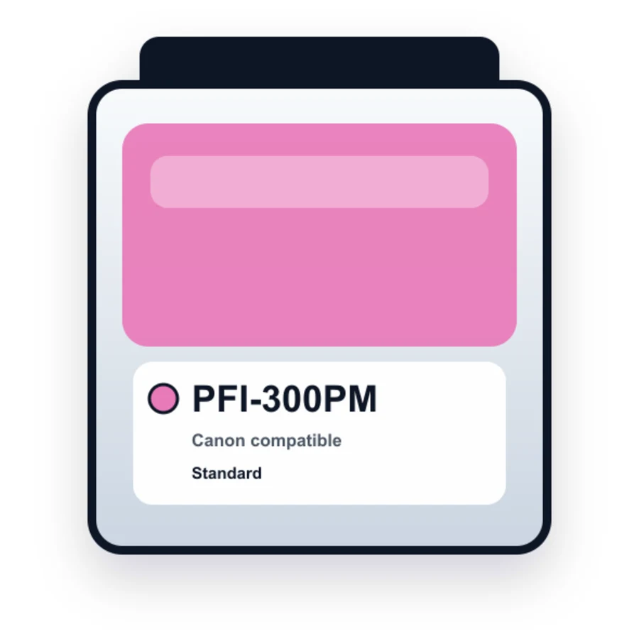 Canon Pfi 300PM Photo Magenta compatible ink