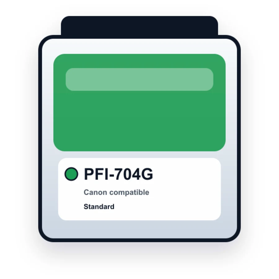 Canon Pfi 704G Green compatible ink